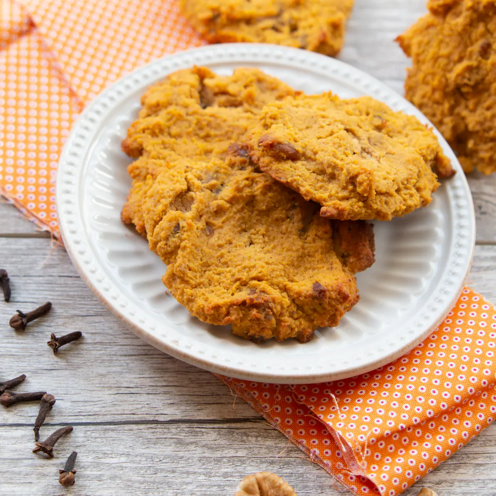 Biscotti allo zenzero e zucca low-carb