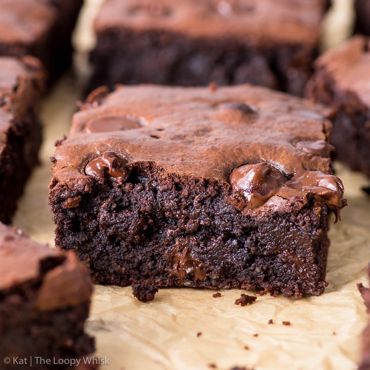 Brownies Super Fudgy Salutari (Senza Glutine, Senza Cereali, Senza Lattosio, Paleo)