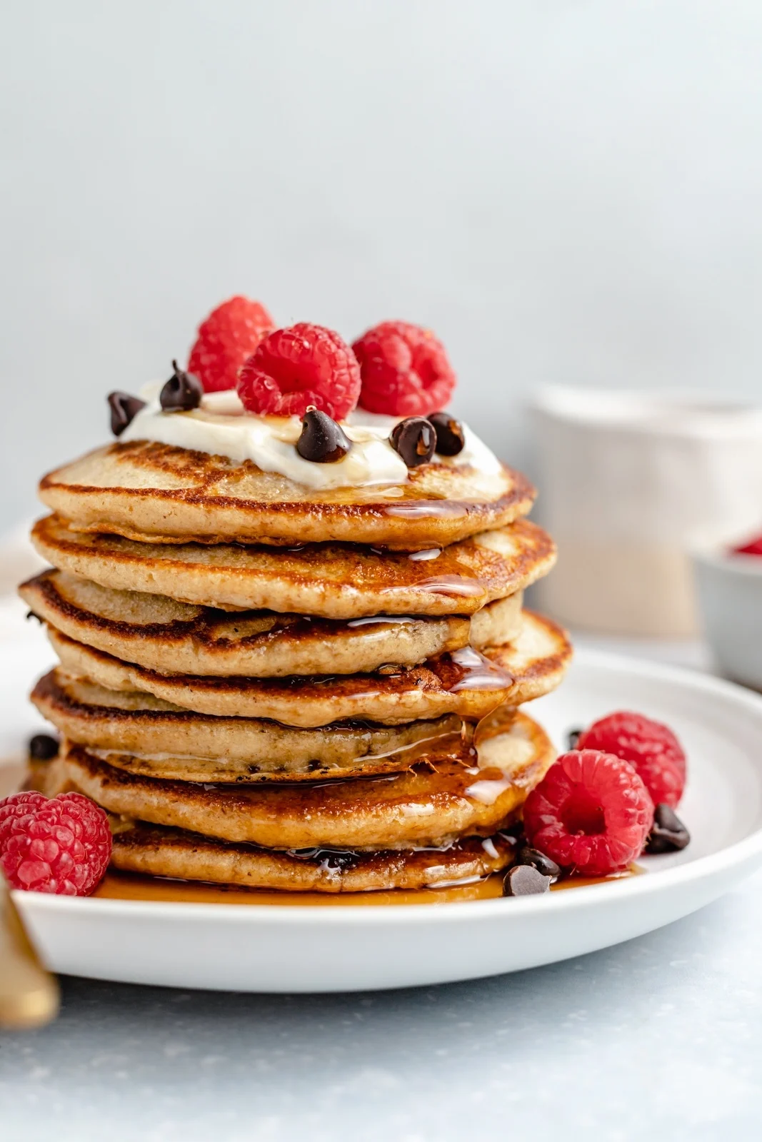 Pancakes Soffici allo Yogurt (proteine elevate, senza glutine)