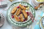 Biscotti di Natale Sani - Biscotti alle Mandorle e Mirtilli Rossi Senza Uova e Senza Zucchero Raffinato