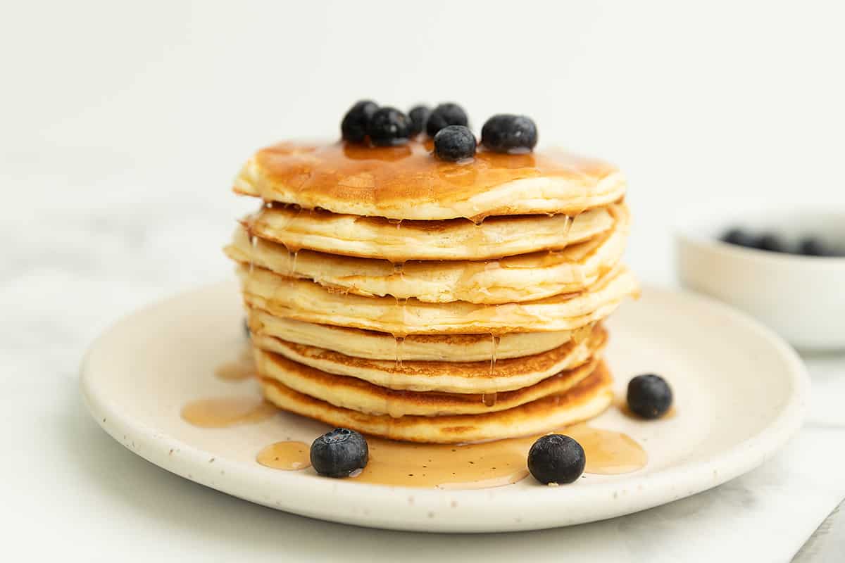 Pancakes Proteici Soffici con Proteine in Polvere - Senza Avena, Senza Banana, 40g Proteine