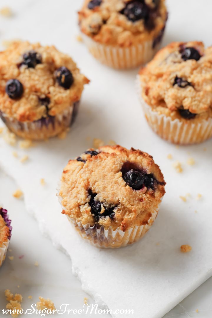 Muffin al Fiordilatte e Mirtilli Keto Low Carb ad Alto Contenuto Proteico