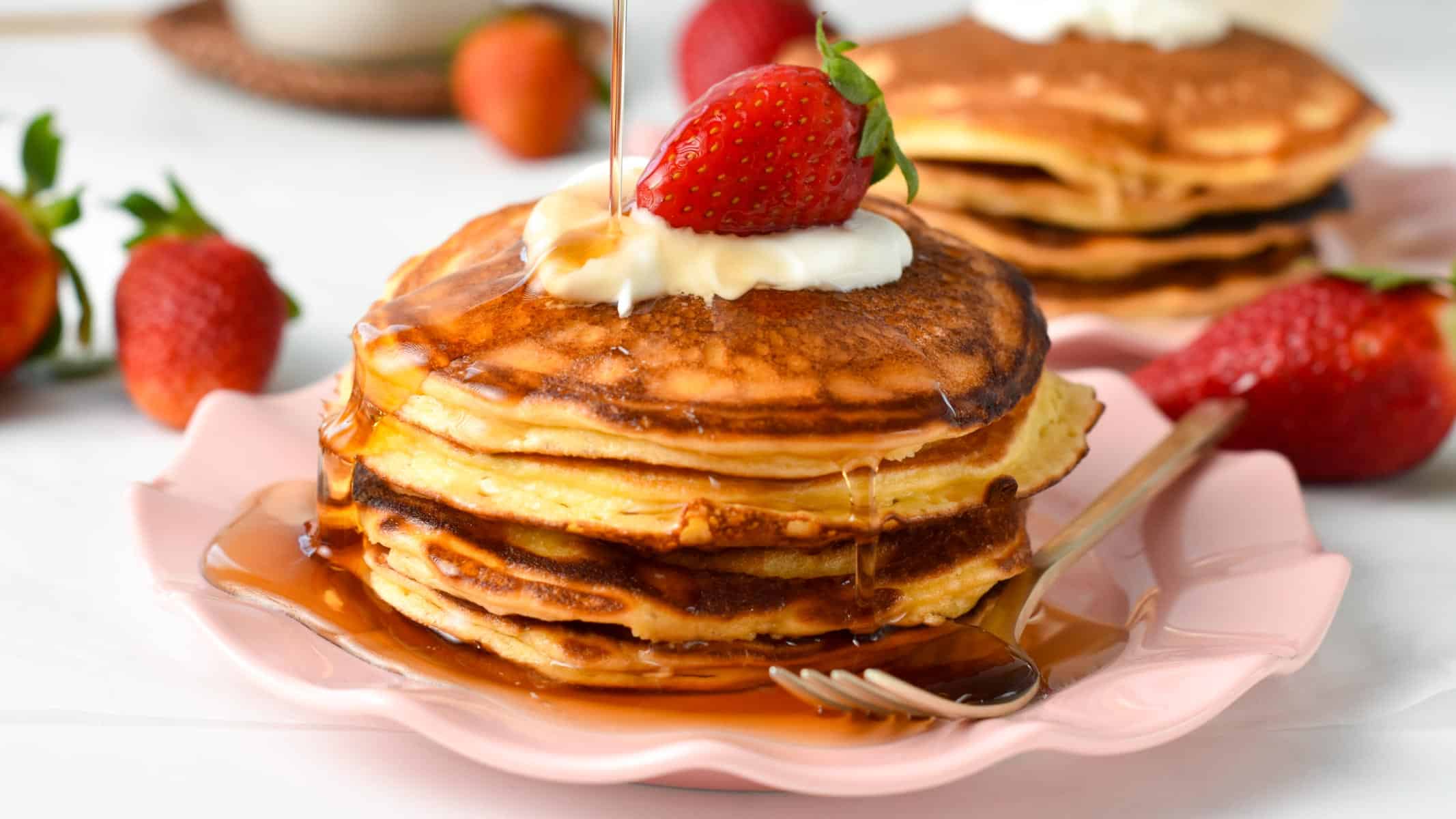 Pancakes al Fiocchi di Latte Keto