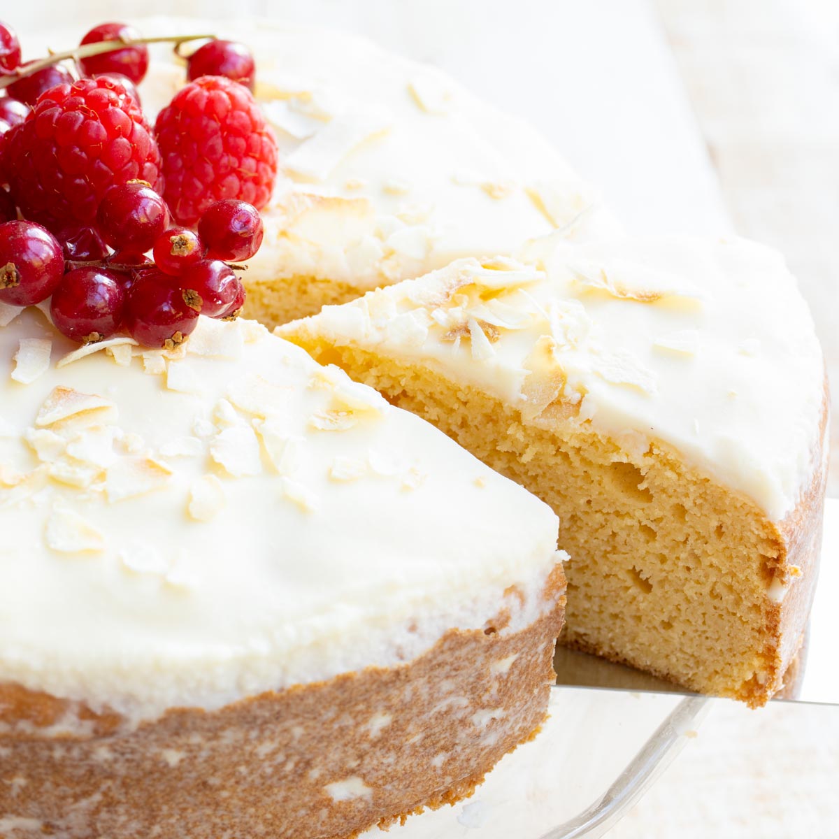 Torta Keto alla Farina di Cocco (Vaniglia)
