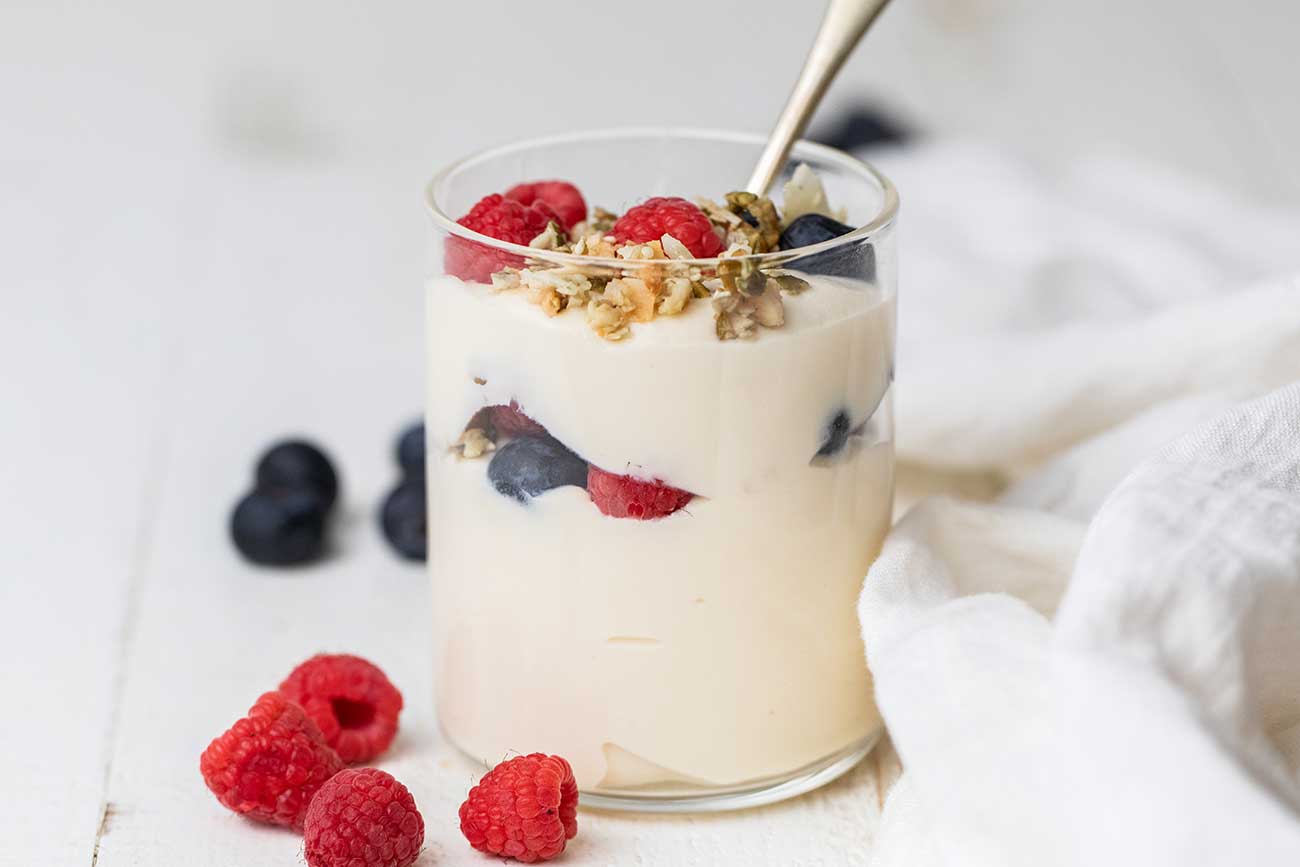Budino Proteico alla Vaniglia con Fiocchi di Latte