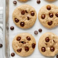 Biscotti con Farina d'Avena e Gocce di Cioccolato in Una Ciotola (Senza Glutine)