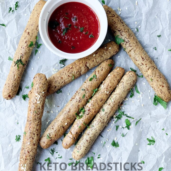 Grissini Keto (senza frutta secca, senza cereali)