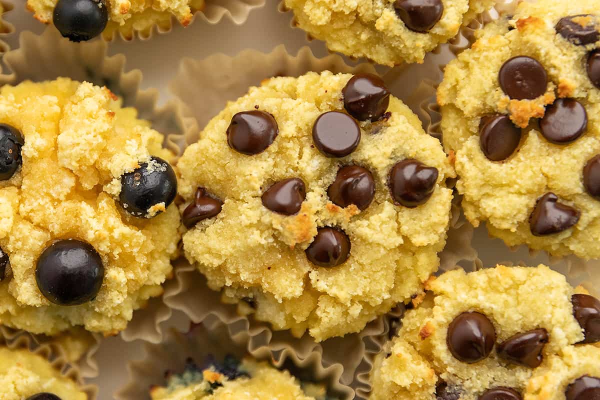 Muffin Keto (2 gusti) con farina di cocco o mandorle