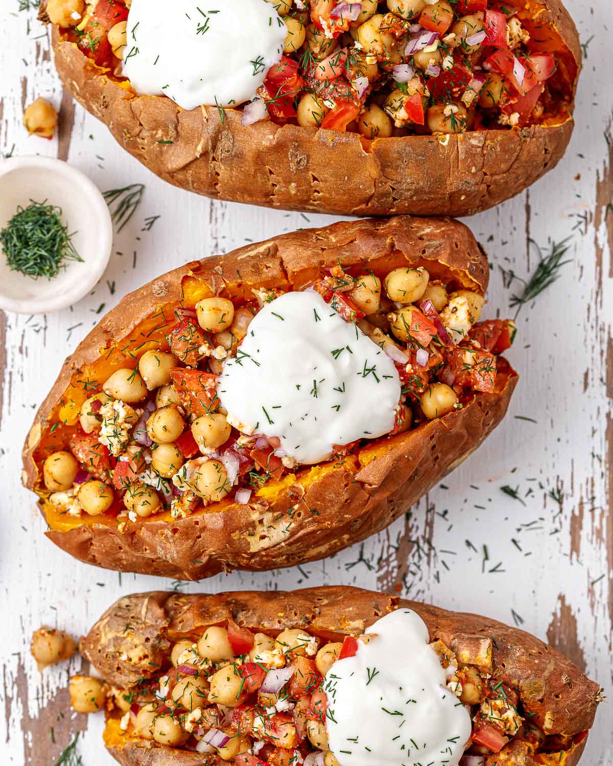 Patate Dolci Ripiene di Ceci