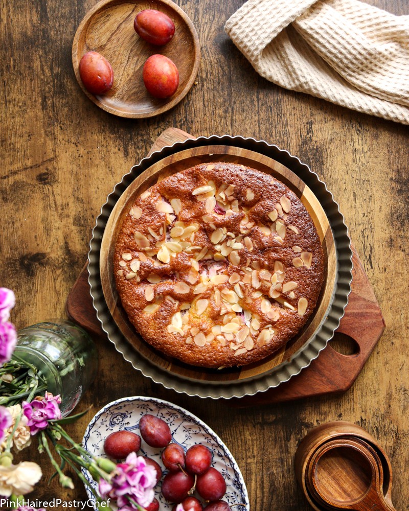 Torta di Prugne e Mandorle Senza Glutine