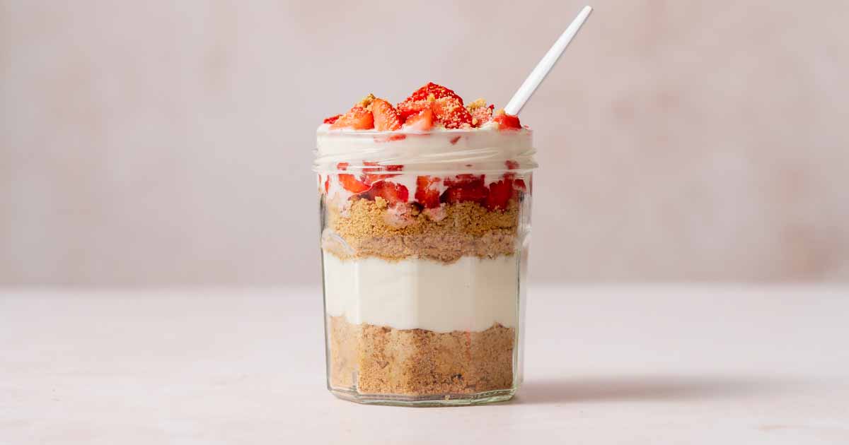 Cheesecake Proteico in Barattolo